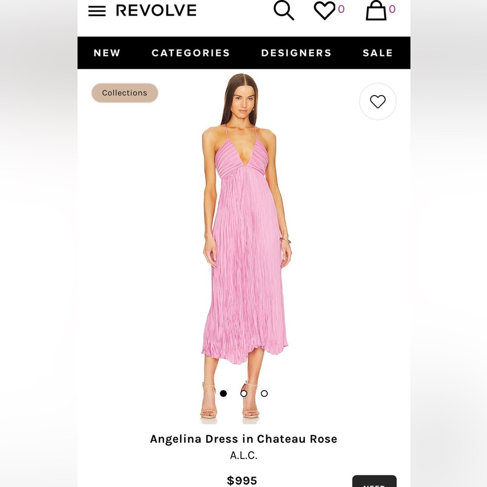 A.L.C Angelina Dress in Chateau Rose